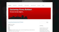 Desktop Screenshot of gaziantepfirmarehberi.com